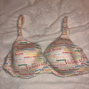 36C Body by Victoria Ipex Demi Bra White w/ color